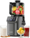 Cold Press Juicer, 100oz Large Capacity Juicer Machine with Touch Screen, 6.5" Wide Chute for Whole Fruit, High Yield Slow Masticating Juicer, Easy to Clean & Quiet Operation