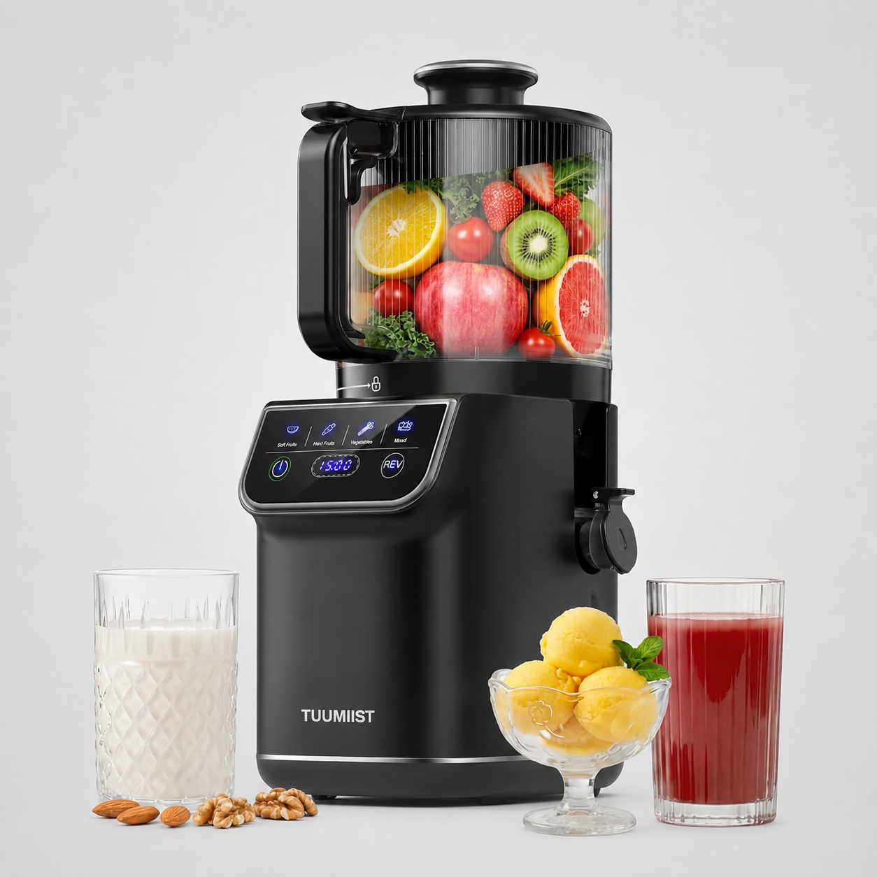 TUUMIIST touchscreen cold press juicer