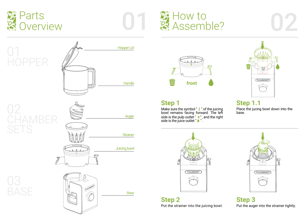 Parts Overview and First Assembly Steps